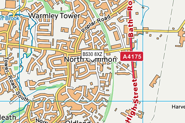BS30 8XZ map - OS VectorMap District (Ordnance Survey) BS30 8XZ map - OS VectorMap District (Ordnance Survey)