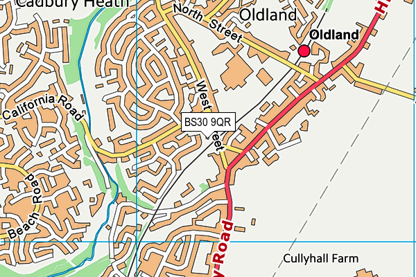 BS30 9QR map - OS VectorMap District (Ordnance Survey)