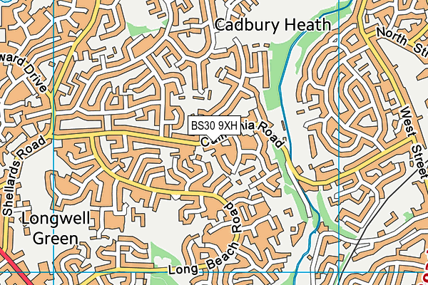 BS30 9XH map - OS VectorMap District (Ordnance Survey) BS30 9XH map - OS VectorMap District (Ordnance Survey)