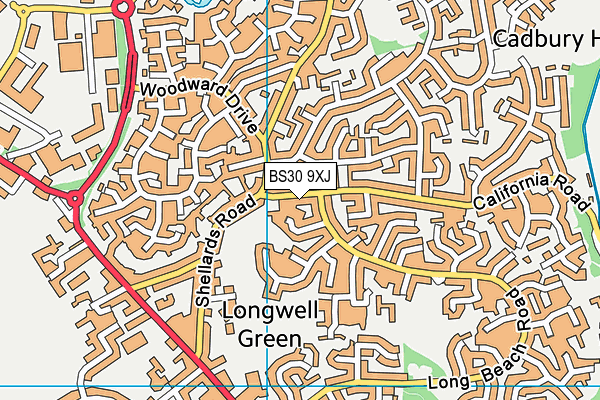 BS30 9XJ map - OS VectorMap District (Ordnance Survey) BS30 9XJ map - OS VectorMap District (Ordnance Survey)
