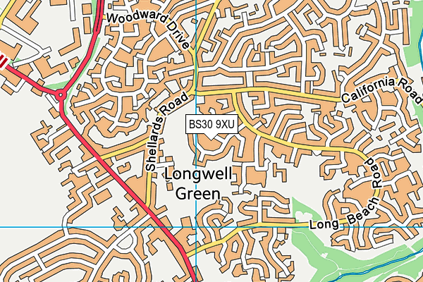 BS30 9XU map - OS VectorMap District (Ordnance Survey)
