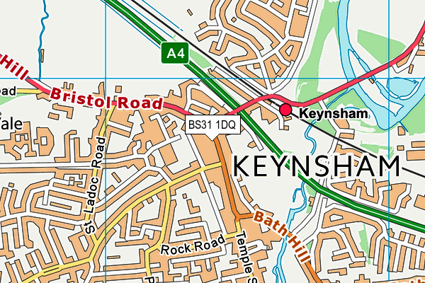 BS31 1DQ map - OS VectorMap District (Ordnance Survey)