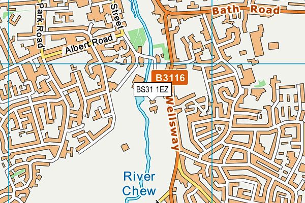BS31 1EZ map - OS VectorMap District (Ordnance Survey) BS31 1EZ map - OS VectorMap District (Ordnance Survey)