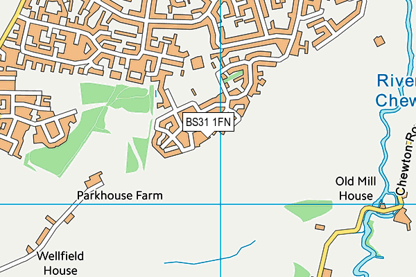 BS31 1FN map - OS VectorMap District (Ordnance Survey) BS31 1FN map - OS VectorMap District (Ordnance Survey)