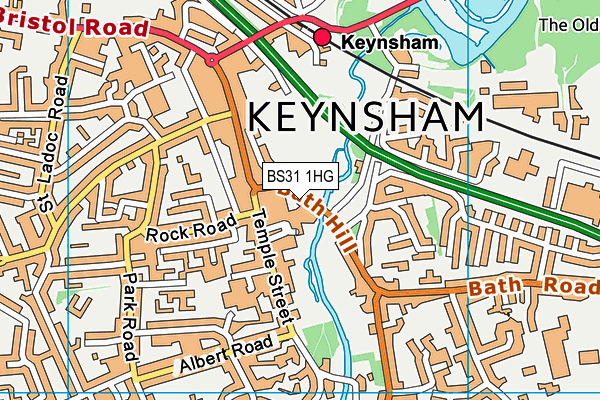 BS31 1HG map - OS VectorMap District (Ordnance Survey) BS31 1HG map - OS VectorMap District (Ordnance Survey)