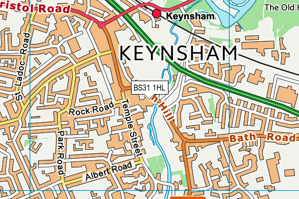 BS31 1HL map - OS VectorMap District (Ordnance Survey) BS31 1HL map - OS VectorMap District (Ordnance Survey)