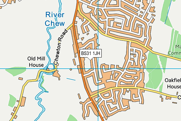 BS31 1JH map - OS VectorMap District (Ordnance Survey) BS31 1JH map - OS VectorMap District (Ordnance Survey)