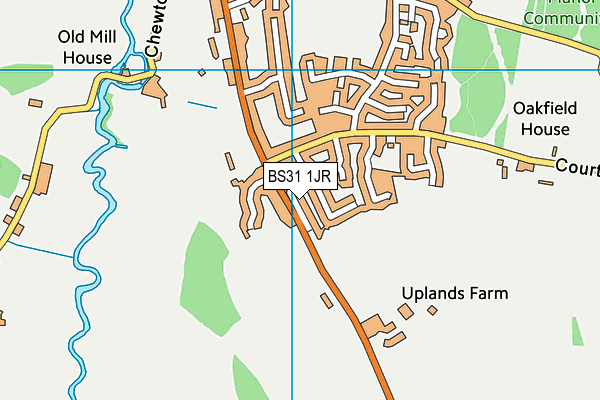 BS31 1JR map - OS VectorMap District (Ordnance Survey) BS31 1JR map - OS VectorMap District (Ordnance Survey)
