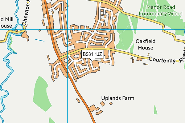 BS31 1JZ map - OS VectorMap District (Ordnance Survey)