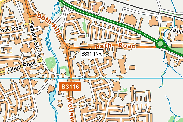 BS31 1NR map - OS VectorMap District (Ordnance Survey) BS31 1NR map - OS VectorMap District (Ordnance Survey)
