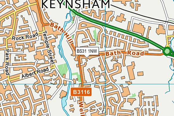 BS31 1NW map - OS VectorMap District (Ordnance Survey) BS31 1NW map - OS VectorMap District (Ordnance Survey)