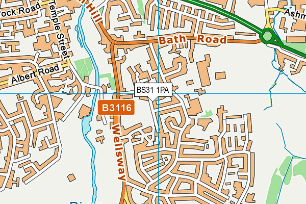 BS31 1PA map - OS VectorMap District (Ordnance Survey) BS31 1PA map - OS VectorMap District (Ordnance Survey)