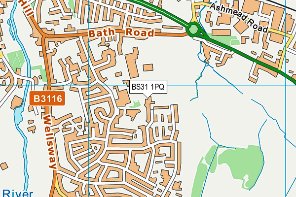 BS31 1PQ map - OS VectorMap District (Ordnance Survey)
