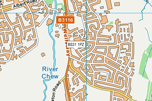 BS31 1PZ map - OS VectorMap District (Ordnance Survey) BS31 1PZ map - OS VectorMap District (Ordnance Survey)