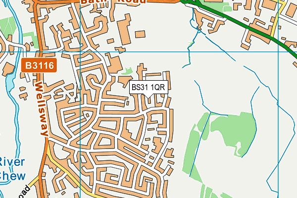 BS31 1QR map - OS VectorMap District (Ordnance Survey) BS31 1QR map - OS VectorMap District (Ordnance Survey)