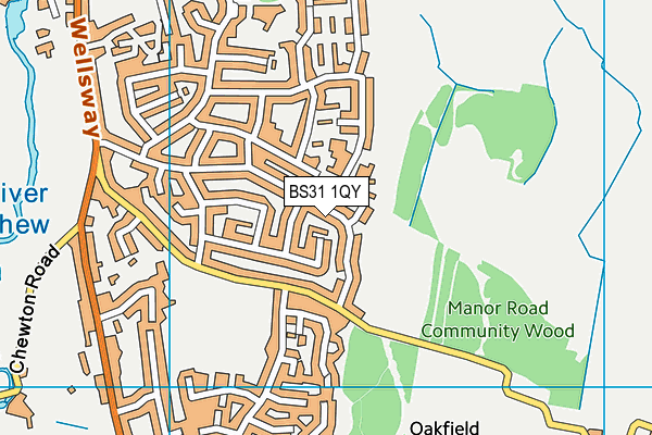 BS31 1QY map - OS VectorMap District (Ordnance Survey) BS31 1QY map - OS VectorMap District (Ordnance Survey)