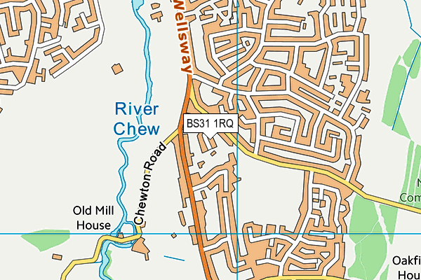 BS31 1RQ map - OS VectorMap District (Ordnance Survey) BS31 1RQ map - OS VectorMap District (Ordnance Survey)