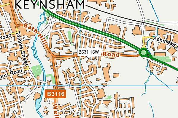 BS31 1SW map - OS VectorMap District (Ordnance Survey) BS31 1SW map - OS VectorMap District (Ordnance Survey)