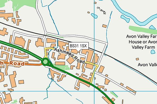 BS31 1SX map - OS VectorMap District (Ordnance Survey) BS31 1SX map - OS VectorMap District (Ordnance Survey)