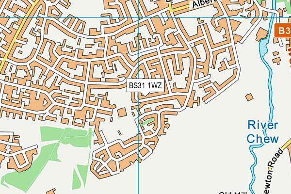 BS31 1WZ map - OS VectorMap District (Ordnance Survey) BS31 1WZ map - OS VectorMap District (Ordnance Survey)