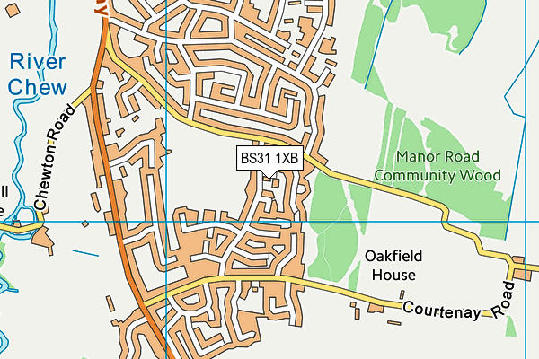 BS31 1XB map - OS VectorMap District (Ordnance Survey) BS31 1XB map - OS VectorMap District (Ordnance Survey)
