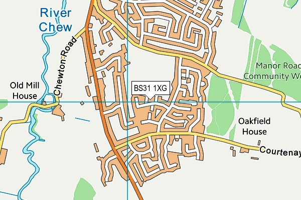 BS31 1XG map - OS VectorMap District (Ordnance Survey) BS31 1XG map - OS VectorMap District (Ordnance Survey)