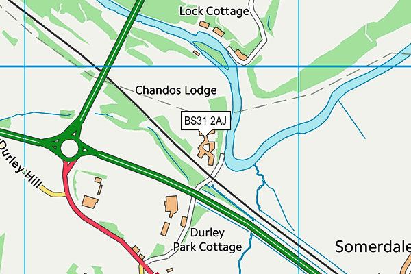 BS31 2AJ map - OS VectorMap District (Ordnance Survey) BS31 2AJ map - OS VectorMap District (Ordnance Survey)