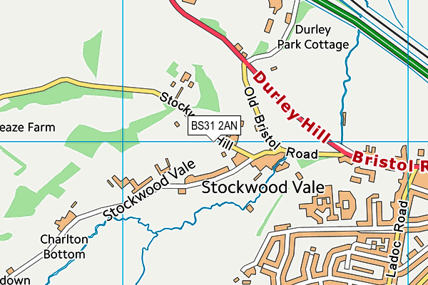 BS31 2AN map - OS VectorMap District (Ordnance Survey) BS31 2AN map - OS VectorMap District (Ordnance Survey)