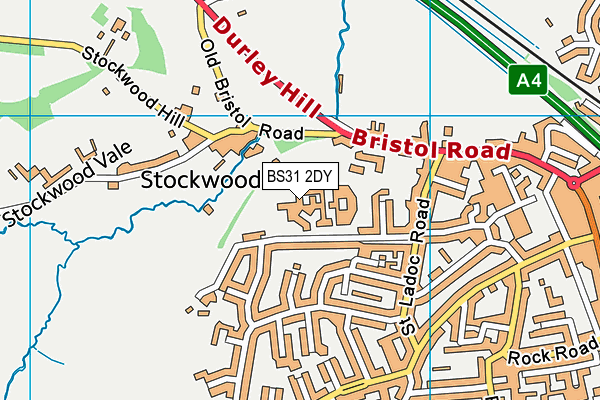 BS31 2DY map - OS VectorMap District (Ordnance Survey) BS31 2DY map - OS VectorMap District (Ordnance Survey)