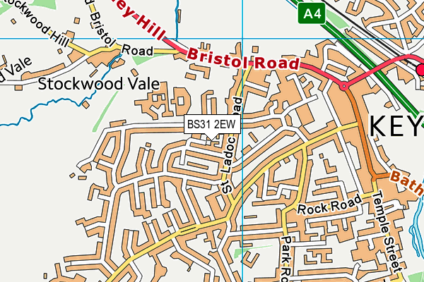 BS31 2EW map - OS VectorMap District (Ordnance Survey) BS31 2EW map - OS VectorMap District (Ordnance Survey)
