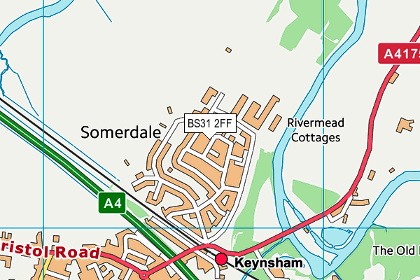 BS31 2FF map - OS VectorMap District (Ordnance Survey) BS31 2FF map - OS VectorMap District (Ordnance Survey)