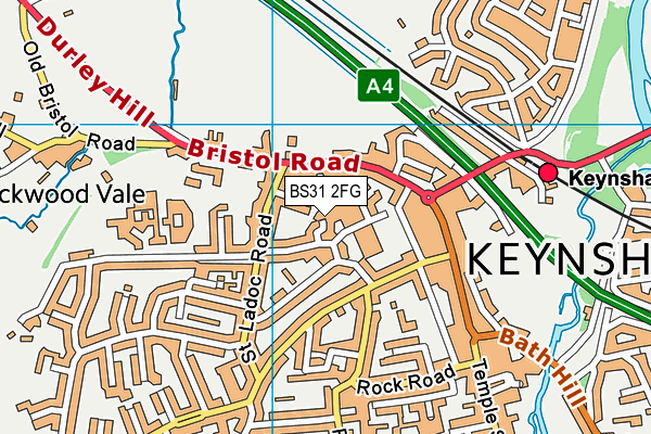 BS31 2FG map - OS VectorMap District (Ordnance Survey) BS31 2FG map - OS VectorMap District (Ordnance Survey)