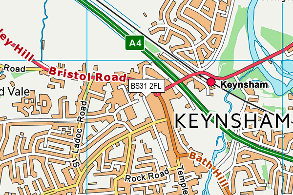 BS31 2FL map - OS VectorMap District (Ordnance Survey) BS31 2FL map - OS VectorMap District (Ordnance Survey)