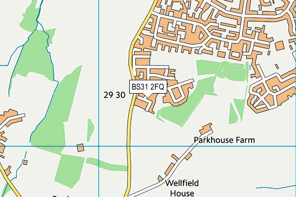 BS31 2FQ map - OS VectorMap District (Ordnance Survey) BS31 2FQ map - OS VectorMap District (Ordnance Survey)