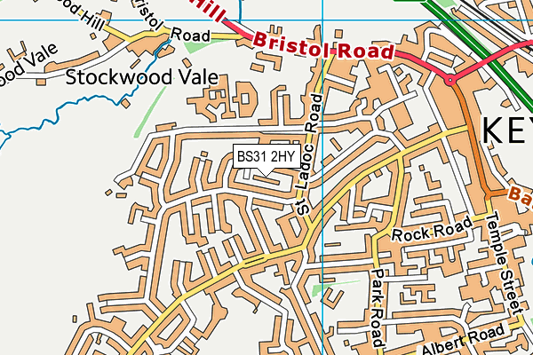 BS31 2HY map - OS VectorMap District (Ordnance Survey) BS31 2HY map - OS VectorMap District (Ordnance Survey)