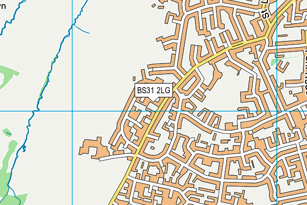BS31 2LG map - OS VectorMap District (Ordnance Survey) BS31 2LG map - OS VectorMap District (Ordnance Survey)