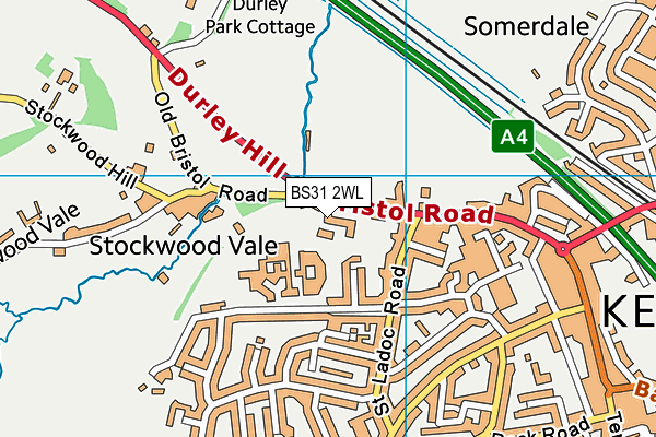 BS31 2WL map - OS VectorMap District (Ordnance Survey) BS31 2WL map - OS VectorMap District (Ordnance Survey)