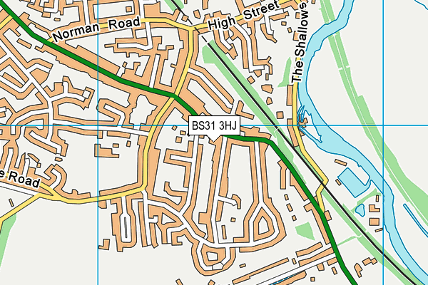 BS31 3HJ map - OS VectorMap District (Ordnance Survey) BS31 3HJ map - OS VectorMap District (Ordnance Survey)