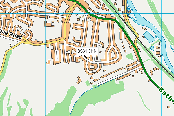 BS31 3HN map - OS VectorMap District (Ordnance Survey) BS31 3HN map - OS VectorMap District (Ordnance Survey)
