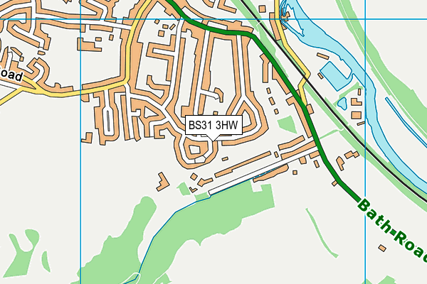 BS31 3HW map - OS VectorMap District (Ordnance Survey) BS31 3HW map - OS VectorMap District (Ordnance Survey)
