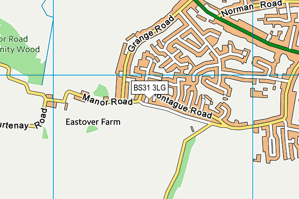 BS31 3LG map - OS VectorMap District (Ordnance Survey) BS31 3LG map - OS VectorMap District (Ordnance Survey)
