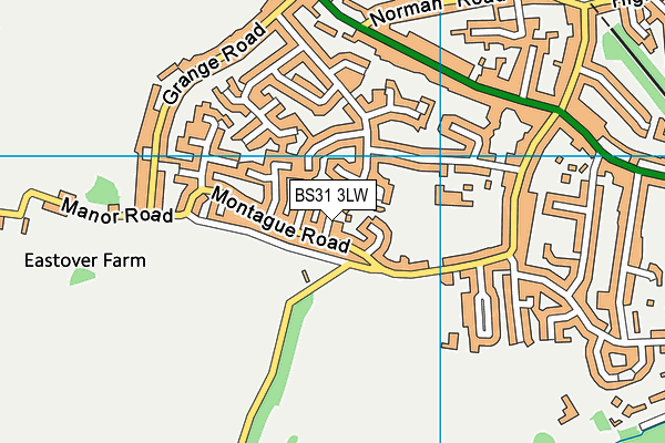 BS31 3LW map - OS VectorMap District (Ordnance Survey) BS31 3LW map - OS VectorMap District (Ordnance Survey)