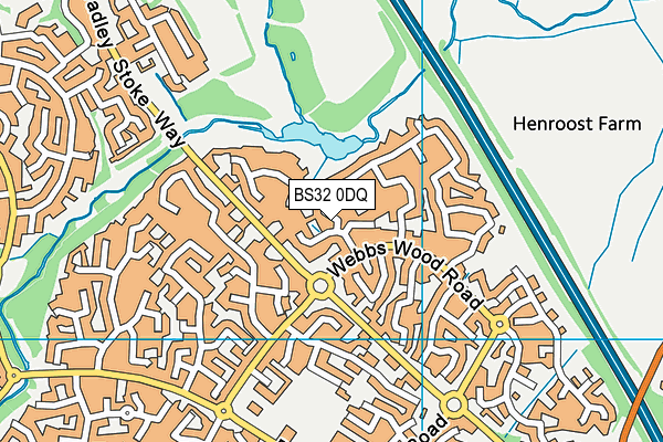 BS32 0DQ map - OS VectorMap District (Ordnance Survey) BS32 0DQ map - OS VectorMap District (Ordnance Survey)