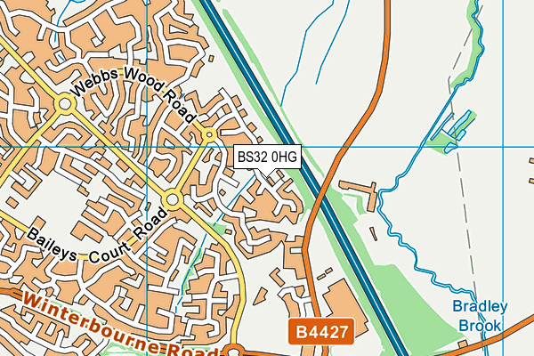 BS32 0HG map - OS VectorMap District (Ordnance Survey) BS32 0HG map - OS VectorMap District (Ordnance Survey)