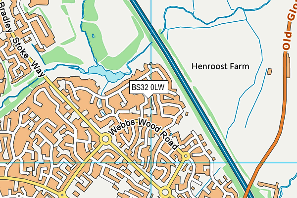 BS32 0LW map - OS VectorMap District (Ordnance Survey) BS32 0LW map - OS VectorMap District (Ordnance Survey)
