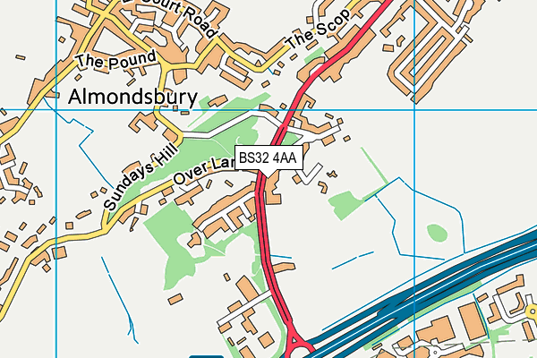 BS32 4AA map - OS VectorMap District (Ordnance Survey) BS32 4AA map - OS VectorMap District (Ordnance Survey)