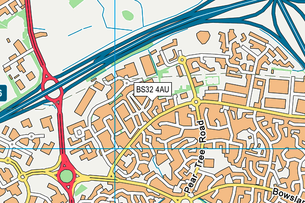 BS32 4AU map - OS VectorMap District (Ordnance Survey) BS32 4AU map - OS VectorMap District (Ordnance Survey)