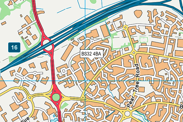 BS32 4BA map - OS VectorMap District (Ordnance Survey) BS32 4BA map - OS VectorMap District (Ordnance Survey)