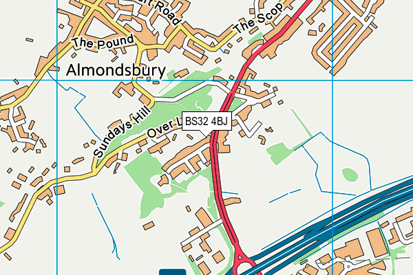 BS32 4BJ map - OS VectorMap District (Ordnance Survey) BS32 4BJ map - OS VectorMap District (Ordnance Survey)