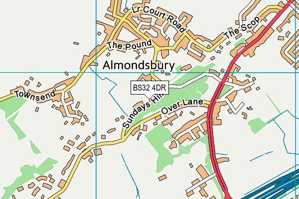 BS32 4DR map - OS VectorMap District (Ordnance Survey) BS32 4DR map - OS VectorMap District (Ordnance Survey)